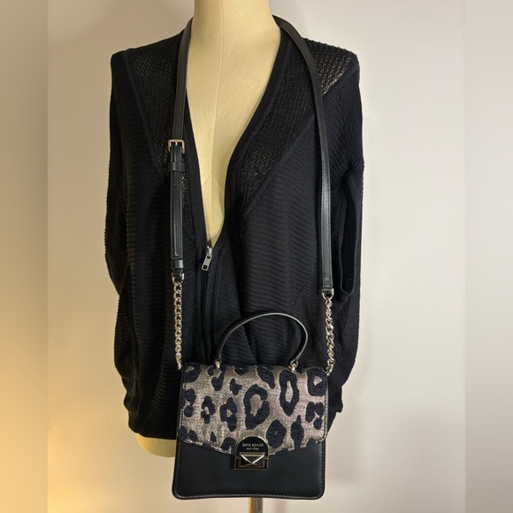 kate spade Handbags - Kate Spade Black and Leopard Crossbody Bag Purse